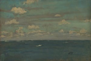バイオレットとシルバー-深海（1893年）。 作： James Abbott McNeill Whistler