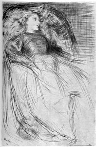 疲れた、1863 1904。 作： James Abbott McNeill Whistler