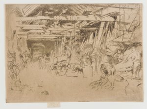 ホイールライト、1879-1880。 作： James Abbott McNeill Whistler