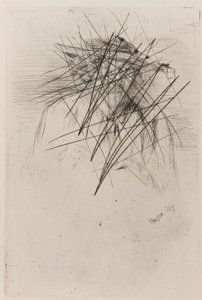 帽子をかぶったホイッスラー 1859年 作： James Abbott McNeill Whistler