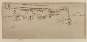 ワイルド ウェスト: インディアン、1887 年。 作： James Abbott McNeill Whistler