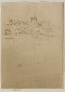 ウィンザー記念館、1887 年。 作： James Abbott McNeill Whistler
