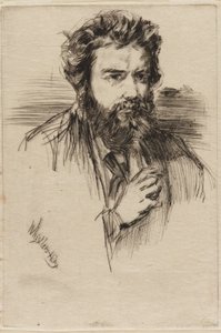Z. Astruc、「The Artist」の編集者、1859 年。 作： James Abbott McNeill Whistler