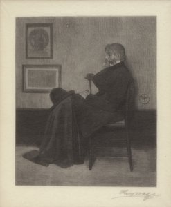 Thomas Carlyle (gravura em madeira) 作： James Abbott McNeill & Wolf Henry (1852 1916) Whistler