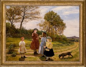 ジェームズアーチャー、フラワーピッカーズ-ゲメルデ、1863 作： James Archer