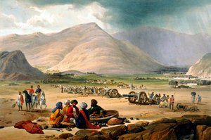 第一次アングロ・アフガン戦争（1838年～1842年 作： James Atkinson