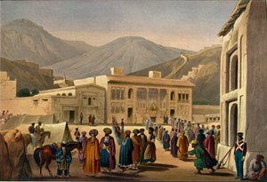 「カブール市の内部バラ・ヒサール」、c1840、1901 作： James Atkinson