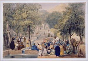 チャールズハゲ（1810-88）とルイハゲ（1806-85）によって刻まれた、アフガニスタンのスケッチからのバーバーズ墓の大通り（ヘンリーグレイブス、1842年）
