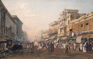 カルカッタの眺め、1820年頃（アクアチント） 作： James Baillie Fraser