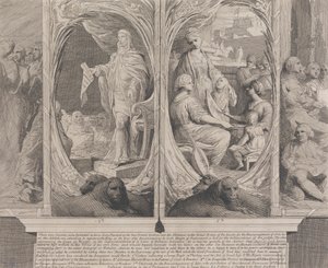 Sua Majestade Recomendando uma Lei (Projetos para as Paredes da Grande Sala da Sociedade para o Incentivo às Artes) 作： James Barry
