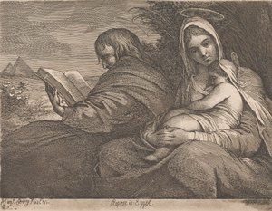 エジプトで休む 作： James Barry