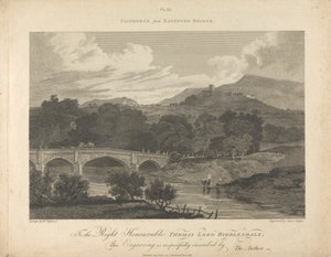 Eadsford Bridge からの Clitheros 作： James Basire