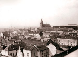 アントワープのスカイライン、1898年。 作： James Batkin