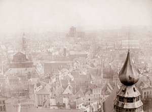 アントワープのスカイライン、1898年。 作： James Batkin
