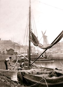 運河ボート、ロッテルダム、1898年。