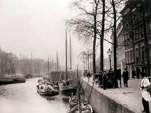 運河ボート、ロッテルダム、1898年。