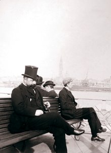 フェリーの乗客、ロッテルダム、1898年。 作： James Batkin