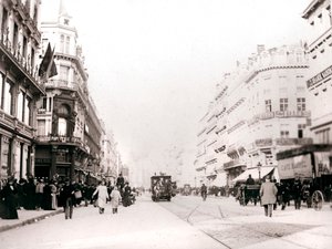 ストリートシーン、ブリュッセル、1898年。