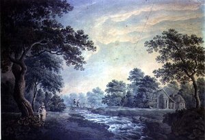 ストリームとブリッジのある風景 作： James Bayes