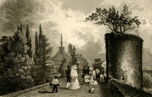 「デーンジョン・ヒル、カンタベリー、ケント」、1829年。 作： James Baylis Allen