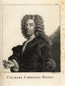 チャールズ・クリスチャン・ライゼン（1680-1725）のポートレート（イギリスの宝石彫刻家・篆刻家