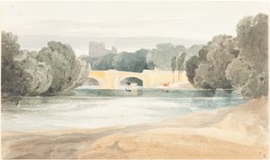 ナレスバラの橋、c。 18021804. 作： James Bulwer