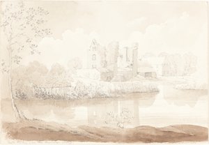 バロー川沿いのレバン城、アシー 作： James Bulwer