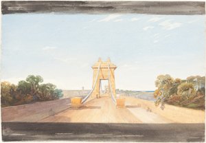 ブリストル近郊のクリフトン吊り橋、c. 1832年。