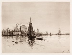 ハーバーシーン、1884年。 作： James Craig Nicoll