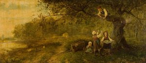 19世紀後半のりんご狩り 作： James Crawford Thom