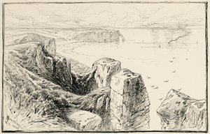 エトルタ近くのノルマンディーの断崖 作： James David Smillie