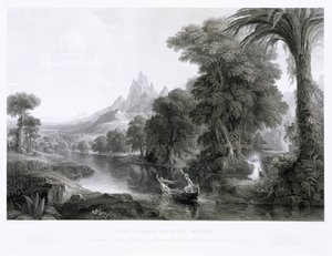 人生の航路—若者、c。 1855年（彫刻）
