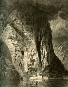 サグネのトリニティ・ロックの下で」1874年   作： James David Smillie