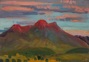 Arenig Sunset、c.1911-12 作： James Dickson Innes
