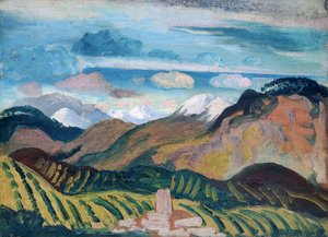ヴェルネ」プロヴァンスの風景、1912年 作： James Dickson Innes