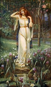 「フレイヤと首飾り」、1890 年。 作： James Doyle Penrose