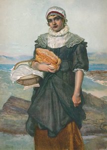フランスのフィッシャーガール、c1890、1906年。 作： James Dromgole Linton