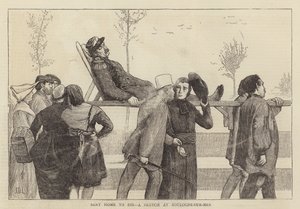 Home to die、Sketch at Boulogne-sur-Mer 作： James Dromgole Linton