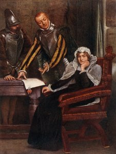 スコットランドの女王メアリースチュアートのLochleven城での退位 作： James Dromgole Linton