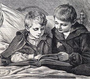 兄弟を描いたイラスト 作： James Dromgole Linton