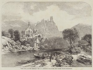 モーゼル川沿いのバイルシュタイン 作： James Duffield Harding