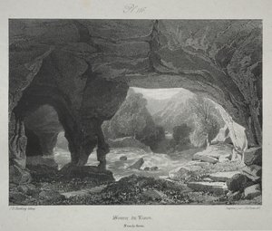 古代フランスの絵のようにロマンチックな旅。 フランシュ＝コンテ：リゾンの源流 作： James Duffield Harding