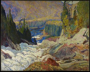 フォールズ、モントリオール川、1920 作： James Edward Hervey Macdonald