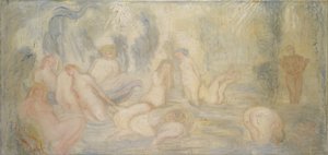 Bathing Girls (kaarevat ja aaltoilevat linjat) 1911 (öljy kankaalle) 作： James Ensor