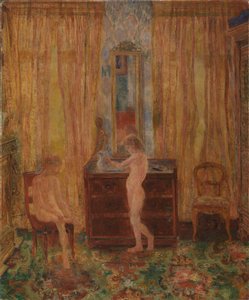 朝のトイレの子供たち（子供の着替え）1886年（キャンバスに油彩） 作： James Ensor