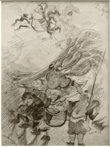 シノワズリ（中国の戦士 作： James Sidney Ensor