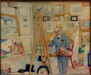 スケルトンペインター 作： James Sidney Ensor