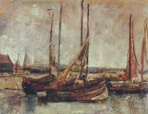 漁船（オイル・オン・カード・オン・ボード） 作： James Ensor