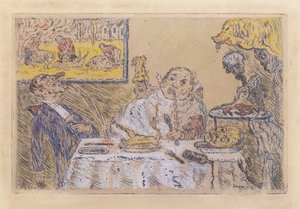 大食い 作： James Ensor