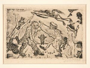 ポートフォリオ Les p?ch?s capitaux (The Deadly Sins) からの La col?re (Wrath) 作： James Ensor